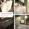 Collage of furniture and interior design scenes, showcasing different applications of furniture hardware. Produktbild-Vorschau