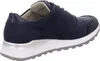 A side view of a navy blue sneaker with a white sole and a silver accent. Náhľad obrázku produktu