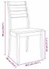 vidaXL Chaises de salle à manger 2 pcs. Blanc Bois massif Voir les images du produit 8