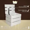 Creative Deco Weiße Holzkiste mit Deckel | 27,5 x 20 x 21,5 Produktbild-Vorschau 4