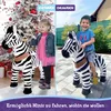 PonyCycle Zebra Reittier auf Rollen für Kinder 4-7 Jahre Produktbild-Vorschau 8