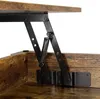 Close-up of a lift-top mechanism for a coffee table. Produktbild-Vorschau