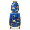COSTWAY 2 pezzi valigia per bambini + zaino, trolley per Anteprima dell’immagine prodotto 1