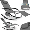 Zahradní lehátko tectake® Taya, ergonomické, s houpací Náhled obrázku produktu 9