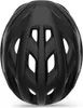 A black bicycle helmet shown from a top-down perspective. Produktbild-Vorschau