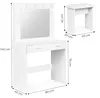 ModernHome CHDT03 Toaletní stolek se zrcadlem, 80 x 40 x Náhled obrázku produktu 6