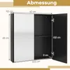 COSTWAY Spiegelschrank Bad, Wandschrank Badezimmerschrank Produktbild-Vorschau 6