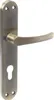 A door handle set with a long escutcheon plate, featuring a keyhole. Podgląd zdjęcia produktu