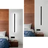 ZMH LED wandlamp 100cm binnen zwart koudwit 32W modern op Productafbeelding-voorbeeld 4