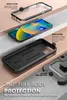 A disassembled iPhone case with its components laid out, showcasing its features. Produktbild-Vorschau