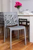 lot de 6 chaises empilables en polypropylène avec fibre de Voir les images du produit 4