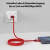 USB-C Kabel Nylon Schnell Ladekabel Datenkabel für Samsung Produktbild-Vorschau 2