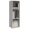 Bücherschrank/TV-Schrank Grau Sonoma 36x30x114 cm Produktbild-Vorschau 3
