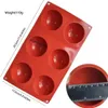 2 Stück Silikonform Kugel,6 Löcher Silikonform Rund Produktbild-Vorschau 2