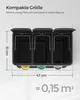 SONGMICS Mülleimer Mülltrennsystem, aus Metall, 3 x 8 L, Produktbild-Vorschau 4