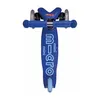 A top-down view of a blue three-wheeled scooter for children. Produktbild-Vorschau