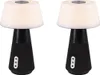 2er SET LED Akku Nachttischlampen ohne Kabel, Bluetooth Produktbild-Vorschau 1