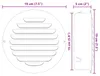 vidaXL Grilles d'aération, 4 pièces, argent, 150 mm, acier Voir les images du produit 8