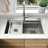 SONNI Breed spoelbak met vierkante vorm, 70 x 45 x 24,5 cm, Productafbeelding-voorbeeld 1