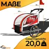 SAMAX 360° drehbarer Fahrradanhänger 2in1 Jogger - in Rot - Produktbild-Vorschau 4
