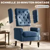 HOMCOM Ohrensessel Gepolstert Sessel mit Tufting, hoher Produktbild-Vorschau 7