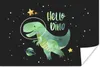 MuchoWow® Poster Zitate - 'Hallo Dino' - Sprichwörter - Produktbild-Vorschau 1