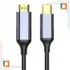 Two HDMI to USB-C adapter cables shown side-by-side against a white background. Produktbild-Vorschau
