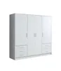 JONA Armoire 4 portes gris clair / blanc Voir les images du produit 8