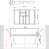 ORGA-BOX II Besteckeinsatz Tiefe 462 mm, Höhe 50,5 mm für Produktbild-Vorschau 6