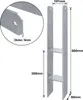A diagram showing the dimensions of an H-anker post anchor. Náhled obrázku produktu