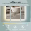 HOKO® Badspiegel Bogen mit LED 50x90 cm/90x50 cm mit Weißer Produktbild-Vorschau 5