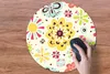 MuchoWow® Mauspad Mousepad Herz - Blumen - Muster 50x50 cm Produktbild-Vorschau 4
