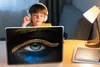 MuchoWow® Laptop Aufkleber Sticker Cover Frau - Augen - Produktbild-Vorschau 3