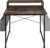 Table de bureau avec étagère de rangement et poche en tissu Voir les images du produit 8