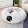 Tierschatz 2-in-1 Katzentunnel mit Katzenbett, grau, 85 x Produktbild-Vorschau 10