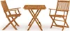 vidaXL 3-tlg. Garten-Essgruppe Klappbar Massivholz Akazie Produktbild-Vorschau 1