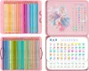 H&B 50 barevných pastelek Macaron, 3,3 mm jádro, s železným Náhled obrázku produktu 2
