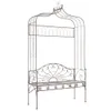 Panchina da giardino 122 cm in ferro marrone antico Anteprima dell’immagine prodotto 6