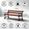 REKORD Gdanska BIS Palissandro 170 cm Panchina da giardino Anteprima dell’immagine prodotto 3