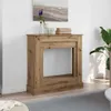 vidaXL Cornice per caminetto Artisan rovere 90x30x90 cm Anteprima dell’immagine prodotto 2