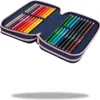 A pencil case filled with colored pencils is shown against a white background. Náhled obrázku produktu