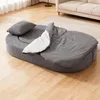 Faltbares Sofa Bett 2-in-1, Futon Schlafsofa mit 2 Kissen Produktbild-Vorschau 2