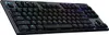 A black and gray mechanical keyboard with RGB lighting. Produktbild-Vorschau