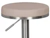 FineBuy Barhocker Edelstahl Taupe höhenverstellbare Produktbild-Vorschau 6