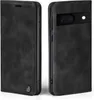 A black flip case for a Google Pixel 7a phone, shown from two angles. Produktbild-Vorschau