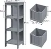 Yaheetech Badkommode Badschrank Badezimmerschrank flexible Produktbild-Vorschau 6