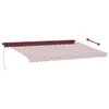 vidaXL Markise Manuell Weinrot 500x300 cm Produktbild-Vorschau 10