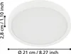 EGLO LED Deckenleuchte Fueva 5, Ø 21 cm, Aufbauleuchte aus Produktbild-Vorschau 3