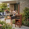 ASH - Pizza - 3 en 1 - BBQ/Foyer extérieur - Acier corten Voir les images du produit 9