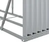 vidaXL Riparo per legna da ardere Argento 300x45x100 cm Anteprima dell’immagine prodotto 6